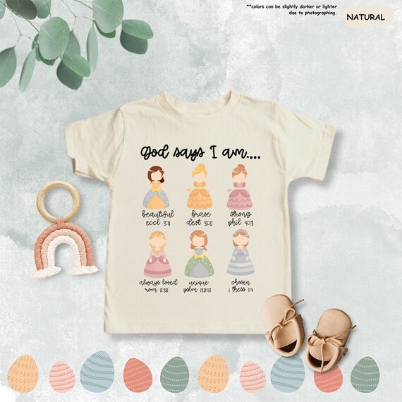 God Says I Am Girl Shirt, Christian Girl Shirt, Kids Jesus Shirt, Bible Verse Kids Shirt, Kids Religious Shirt,Gift For Kids,Christian Gifts