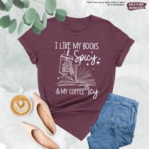 a t - shirt that says i like my books and coffee