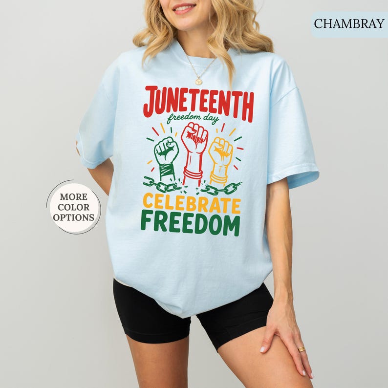 Comfort Colors® Juneteenth Freedom Day Shirt, Black History T-Shirt, Black Lives Matter Tee, Celebrate Freedom T-Shirt, Black Woman Gift Bild 14