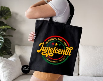 Honoring The Past Celebrating Freedom Tote Bag, Juneteenth Tote Bag, Celebrate Juneteenth, African American, Black Women Tote, Black History