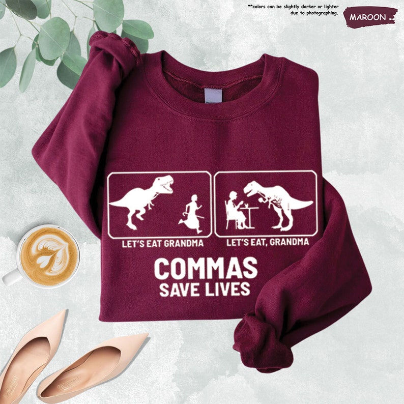 a t - shirt that says, let's eat dinosaurs, let's
