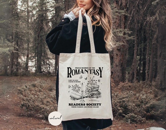 Romantasy Readers Society Tote Bag Romance Reader Tote Bag, Romance Book Lovers, Romance Book Gift,Bookish Gift,Book Lover Gift,Bookish Tote
