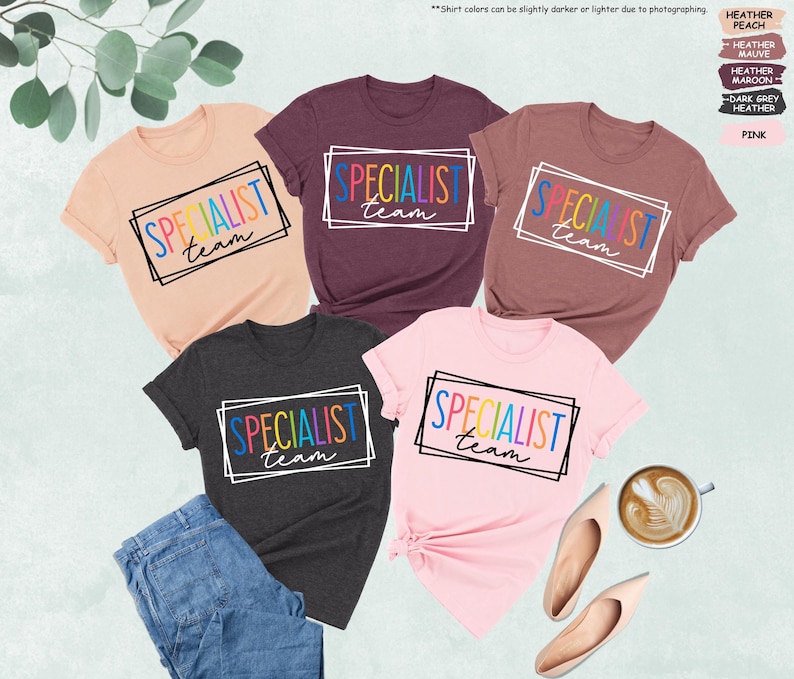 a poster with different colors and sizes of shirts