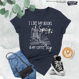 a t - shirt that says i like my books and coffee