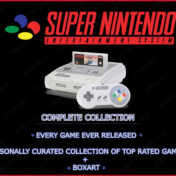 Complete SNES Roms collection + Personal Collection of Top Rated Games with BoxArt!