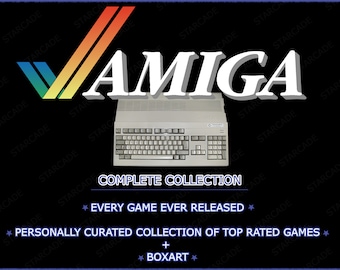 Kompletna kolekcja Commodore Amiga ROM (3500 gier!) Plus moja własna kolekcja najwyżej ocenianych gier z BoxArt