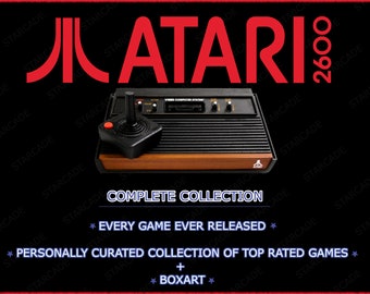 Complete Atari 2600 Rom collection Every game ever released ( 750 games! )  + my personal collection of the top rated titles, with BoxArt