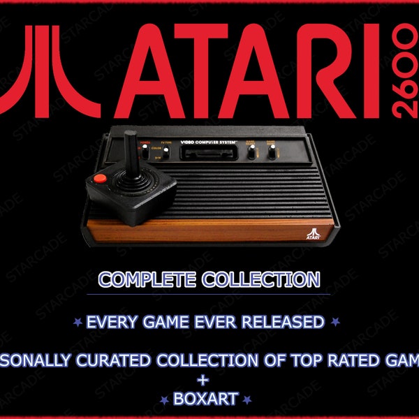 Complete Atari 2600 Rom collection Every game ever released ( 750 games! )  + my personal collection of the top rated titles, with BoxArt