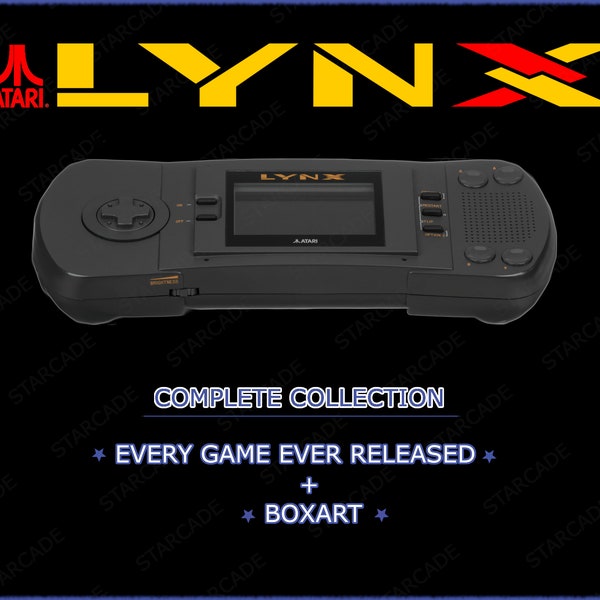 Colección ROM completa de Atari Lynx + BoxArt