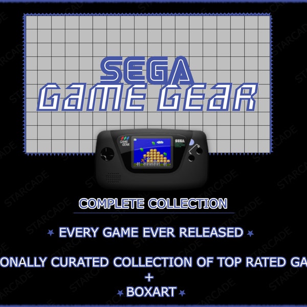 Complete Sega Game Gear ROM collection - all 547 games! + My Personal collection of the top titles ever released with BoxArt