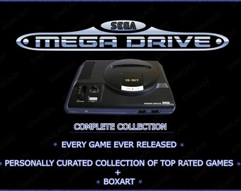 Complete Sega Megadrive  / Genesis - ROM collection ( 1,100 games ) + my own personal collection of the top titles ever released with BoxArt