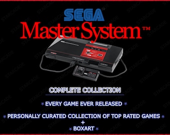 Colección completa de Rom de Sega Master System: ¡413 juegos! + Mi colección personal de los juegos mejor valorados jamás lanzados con BoxArt