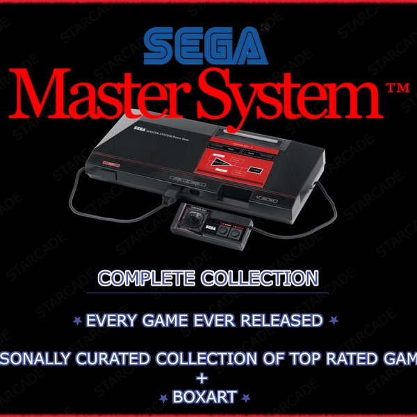 Complete Sega Master System Rom collection - 413 games! + My Personal collection of the top rated games ever released with BoxArt