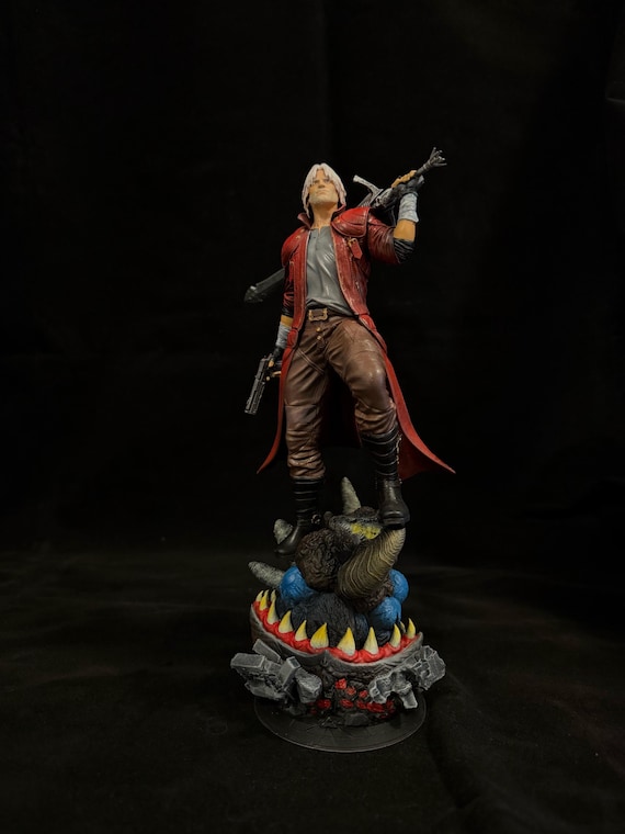 Devil May Cry - Dante Figure | Fully Painted | High Quality 12K Resin 3D printed | Handmade Gift | Anime Figure | Gamer Gift | Gift for him