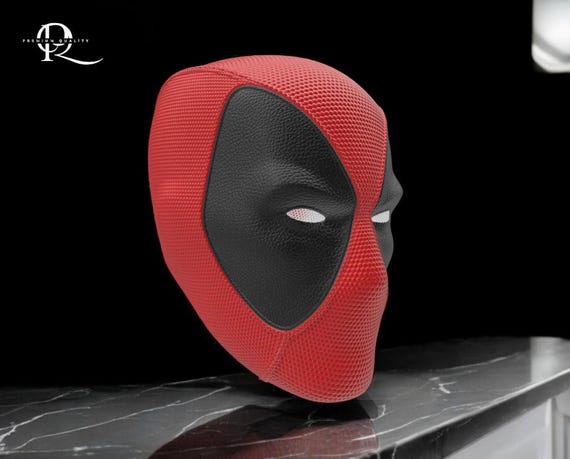 Wearable 3D-Printed Deadpool Mask – Magnetic Lenses & Back Plate
