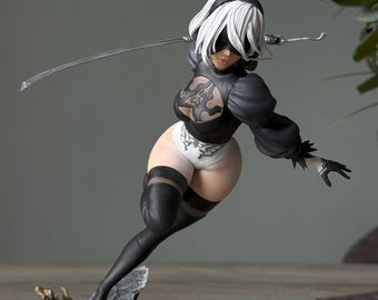 2B figure (NieR: Automata) 29cm – Fully Painted  | 12K High resolution 3D print