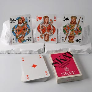 Vintage DDR Skatspiel // Altenburger Spielkartenfabrik // Französisches Blatt // Original Faltschachtel // Sammlerstück // 1970er Jahre