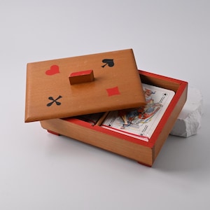 Gioco di carte // Rummy // Bridge // Canasta // Whist // Carte da gioco Altenburger // Mazzo francese // Scatola per carte da gioco // Scatola di legno