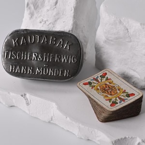 Jogo de cartas // Skat // Cartas de baralho B. Dondorf // Lata // Cartas de baralho em miniatura // Baralho alemão // Década de 1930