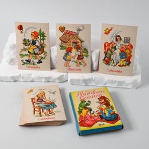 Gioco di carte // Quartetto // Fiabe dei fratelli Grimm // Giocattoli per bambini // Quartetto di fiabe // Giocattoli antichi // // Anni '50