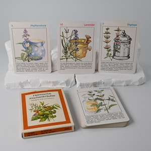 Juego de cartas // Cuarteto "Hierbas de Cocina Local" – Peterspiel GDR // Naipes Altenburger // Juguetes de la GDR // Ostalgie // Años 80