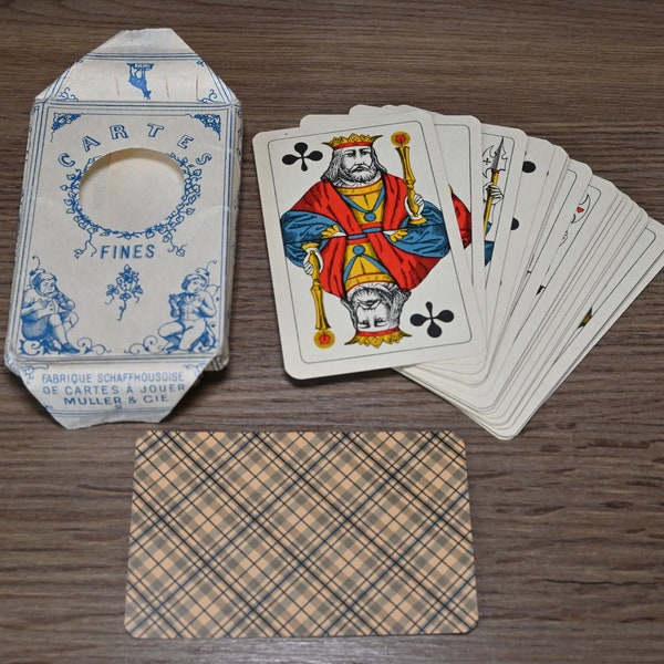 Kartenspiel, Piquet, Cartes Fines, J. Müller & Cie, Schaffhausen, von 1920