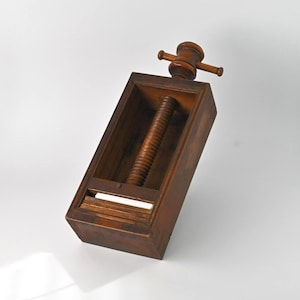 Speelkaartenpers in Art Nouveau-design // vintage decoratief item // antieke kaartenpers // Duitse Rijk // jaren 1910
