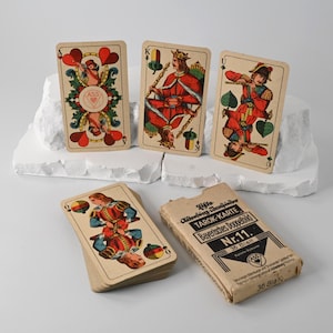 Card game // Tarock // Schafkopf // Tarok card no. 11 // Altenburger playing cards // Bavarian double deck // Collector&#39;s item // 1940s