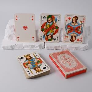Kartenspiel // Skat // Bielefelder Spielkarten // Reklame // Deutscher Skatverband // französisches Blatt // 1950er Jahre