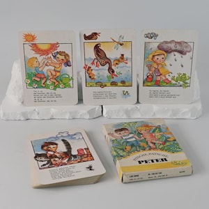 Kartenspiel // Quartett // Peterspiel // Altenburger Spielkarten // Kinderreime - Quartett // DDR Spielzeug // Ostalgie // 1980er Jahre