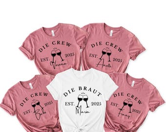 Bride & Crew T-Shirts: Bachelorette Party Matching Shirts