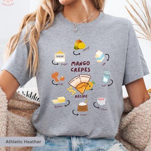 Mango lovers, Filipino food, sweet treats, food lovers, crepes recipe, cute food shirt, Filipino cuisine, food culture, pinoy food tee