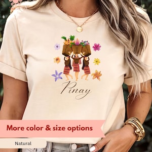 Pinay Shirt, Filipina Pride, Filipino Culture, Philippine Shirt, Cultural Shirt, Tribal Dance Tee, Floral Pinay Tee, Ethnic Art Shirt