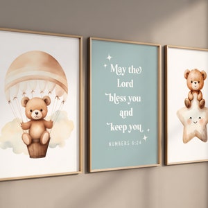 Baby Boy Christian Nursery Wall Art bible verse baby room bible verse for boys room Christian Nursery decor boy christian baby present boy
