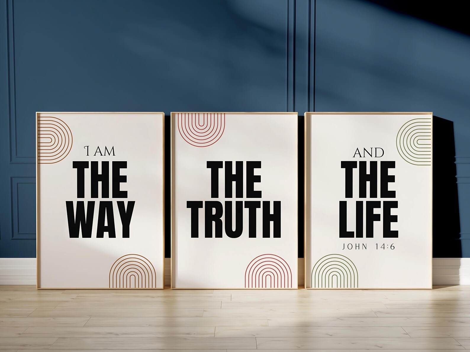 I Am the Way the Truth the Life Wall Art John 14 6 Poster Cool ...