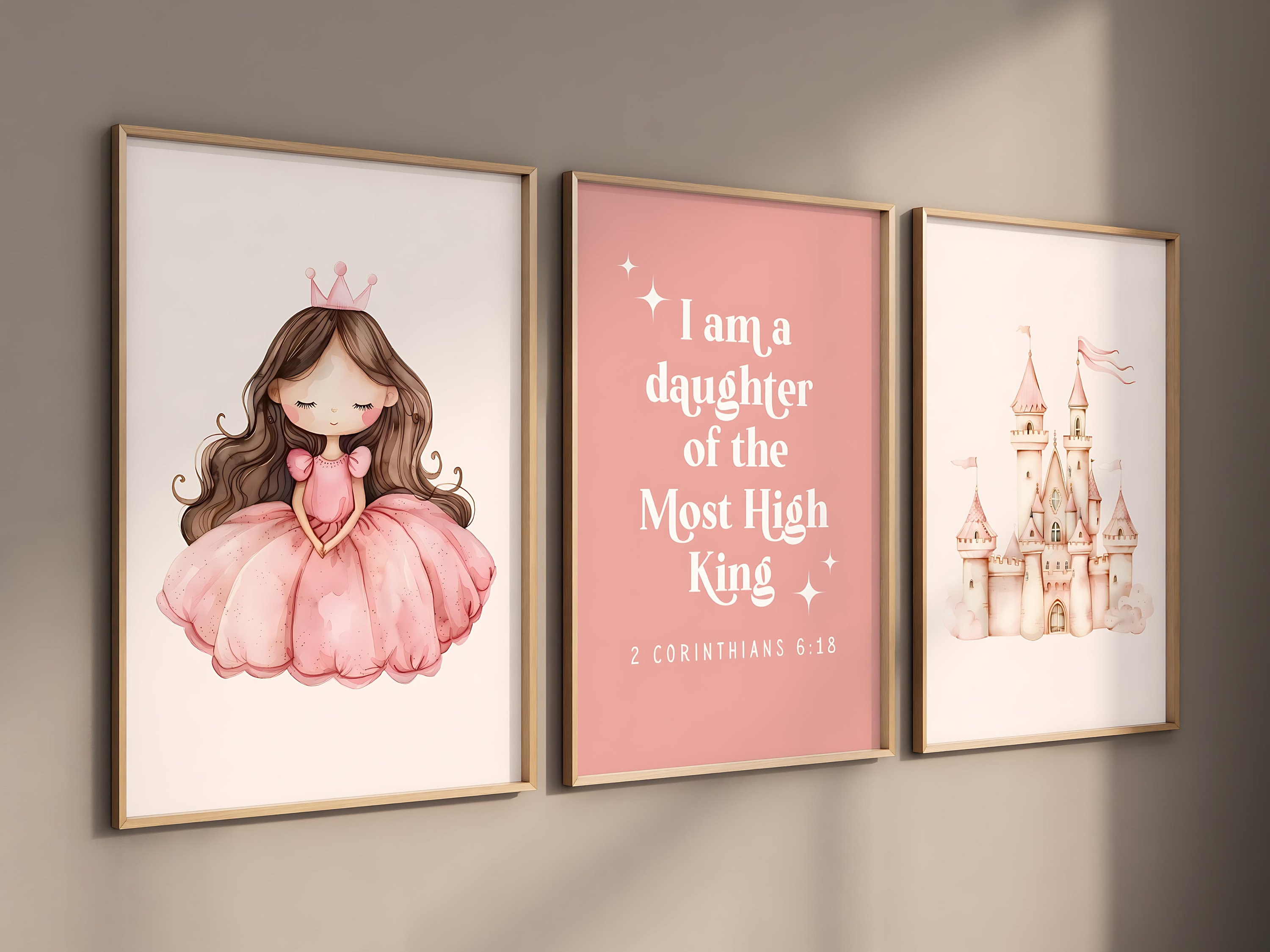 I Am a Daughter of the King Printable Wall Art Christian Room Decor ...