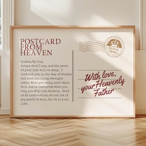 Proverbs 4 Christian Illustration Postcard Trendy Christian Wall Art Cool Christian Prints Aesthetic Bible Verse Poster Promises From God