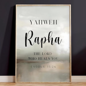 Hebrew Names of God Wall Art Print Bible Verse Modern Christian Art ...