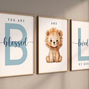 Baby Boy Christian Nursery Wall Art bible verse baby room bible verse for boys room Christian Nursery decor boy Christian baby present boy