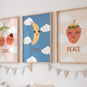 Fruits of the Spirit Wall Art for Kids Ministry Decor Colorful ...