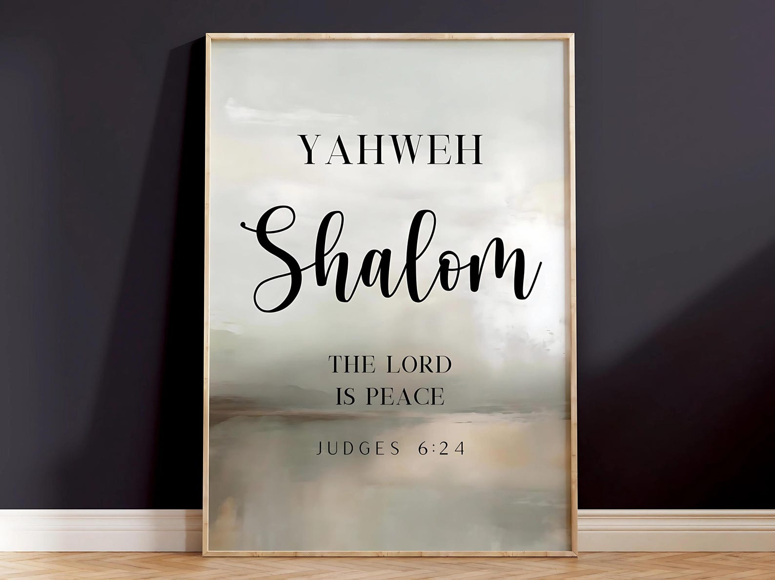 Hebrew Names of God Wall Art Print Bible Verse Modern Christian Art ...
