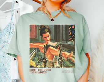 Chemise livresque romantique romantique Reader Book Addict Amoureux des livres Cadeau livresques pour elle Livres épicés Romance sombre Chemise noire Cadeau BookTok
