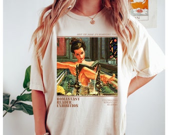 Chemise livresques romanesques Funny Reader Book addict des livres, amateur de livres, cadeau livresques pour elle, livres épicés, roman sombre, chemise charbonneux, cadeau vintage BookTok