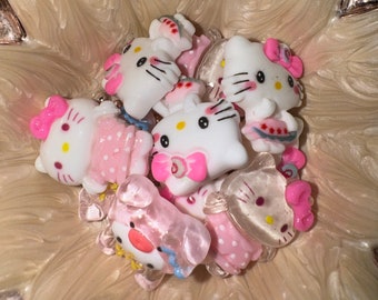 Hello Kitty Nail Charms 10pc