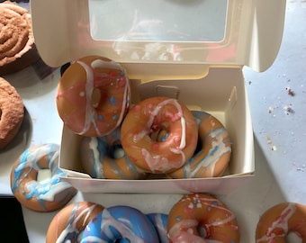 Donut Wax Melt 4 pack/Bakery Scented Soy Wax/Handmade gift for her/Wax Warmer Melts