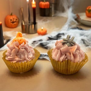 Spooky Halloween cupcake wax melts,  Wax melts, Halloween decor, gifts for her, Halloween wax melt
