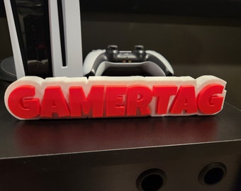 Personalized Custom Gamertag - Battle Royale Themed Nameplate - Custom Game Room Decoration - Gift for Gamers