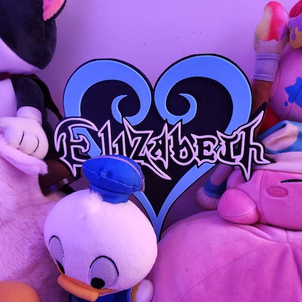Letrero personalizado de Kingdom Hearts - Arte mural de videojuegos personalizado - Decoración para sala de juegos - Regalo para gamers
