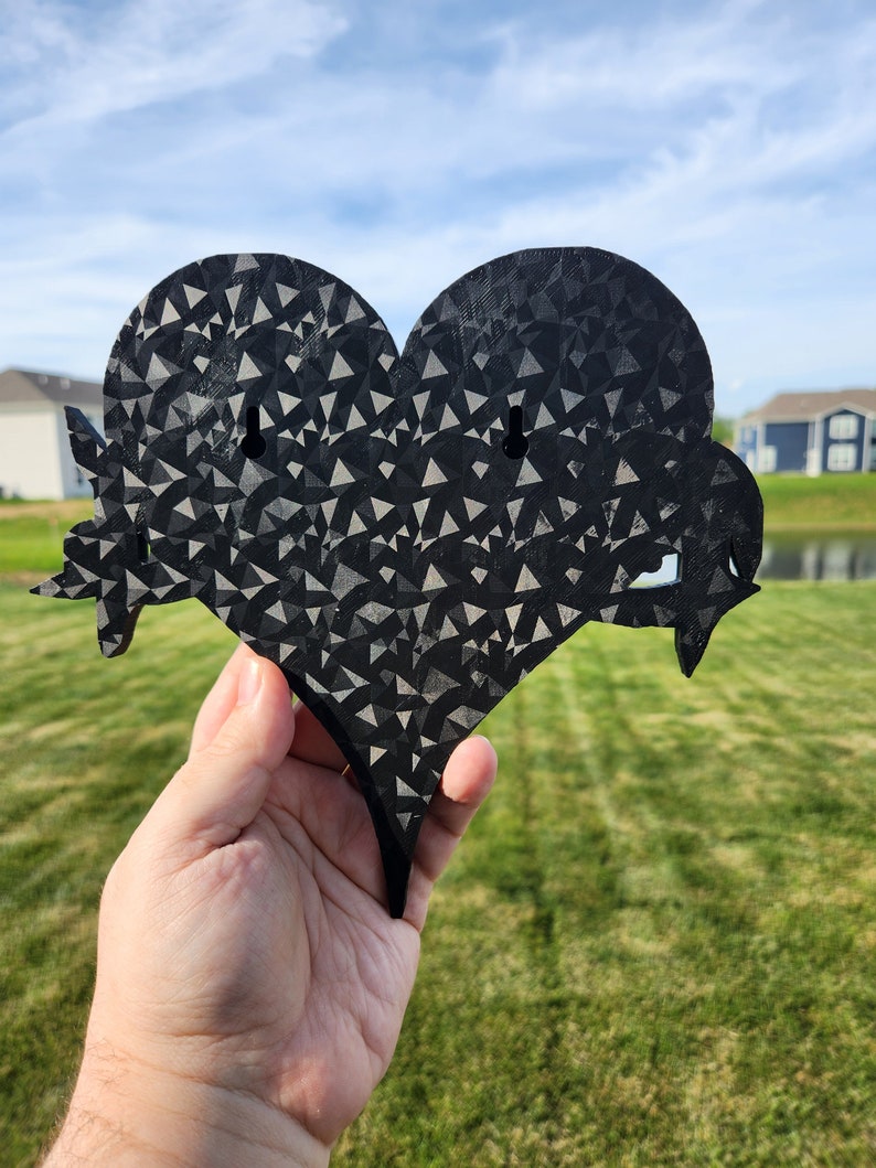 Personalized Kingdom Hearts Name Sign - Custom Gaming Wall Art - Game Room Decoration - Gift for Gamers image 3