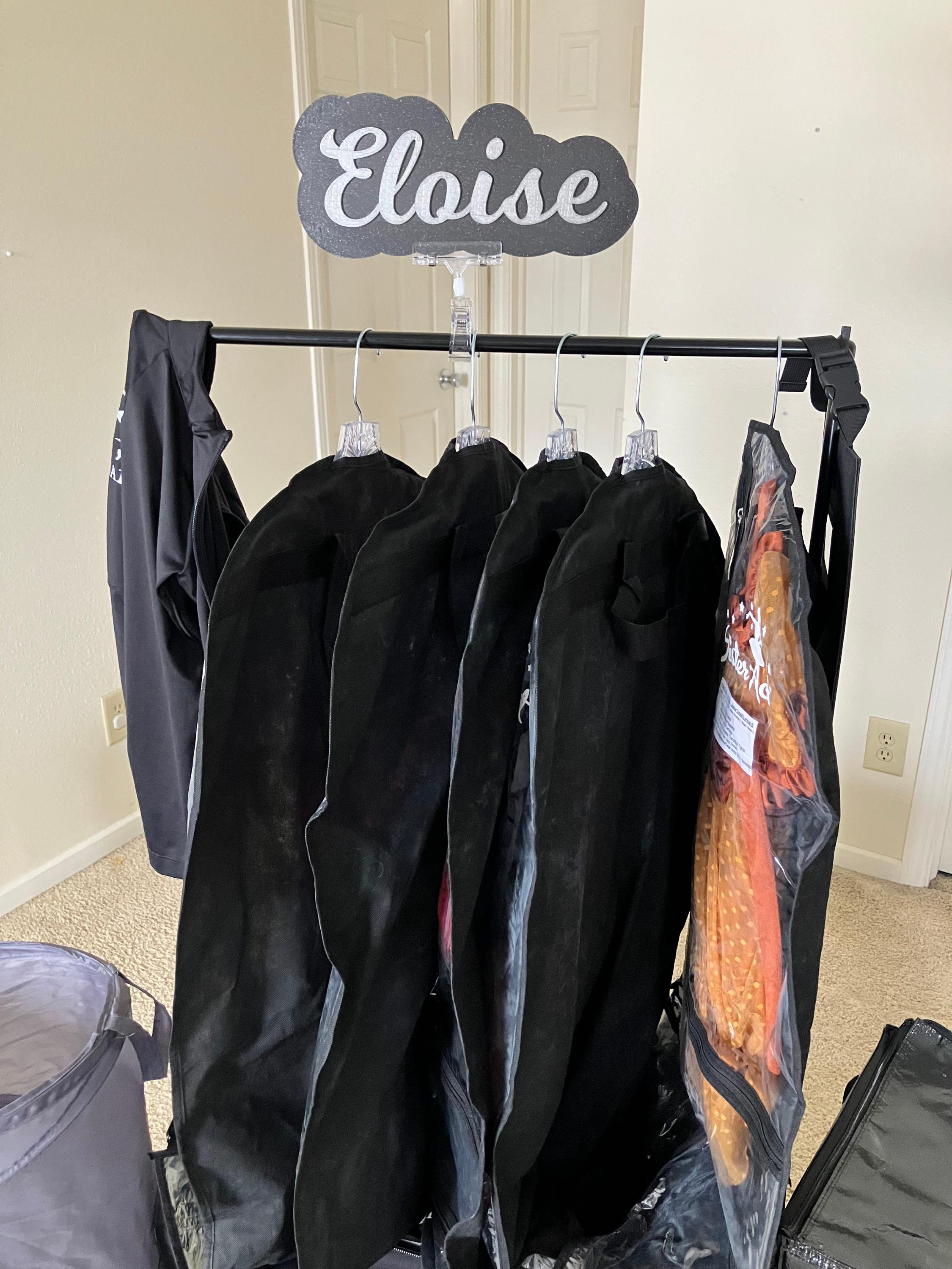Pageant Racks Personalized Garment Rack Name Sign | Custom Pageant Rack Topper ...